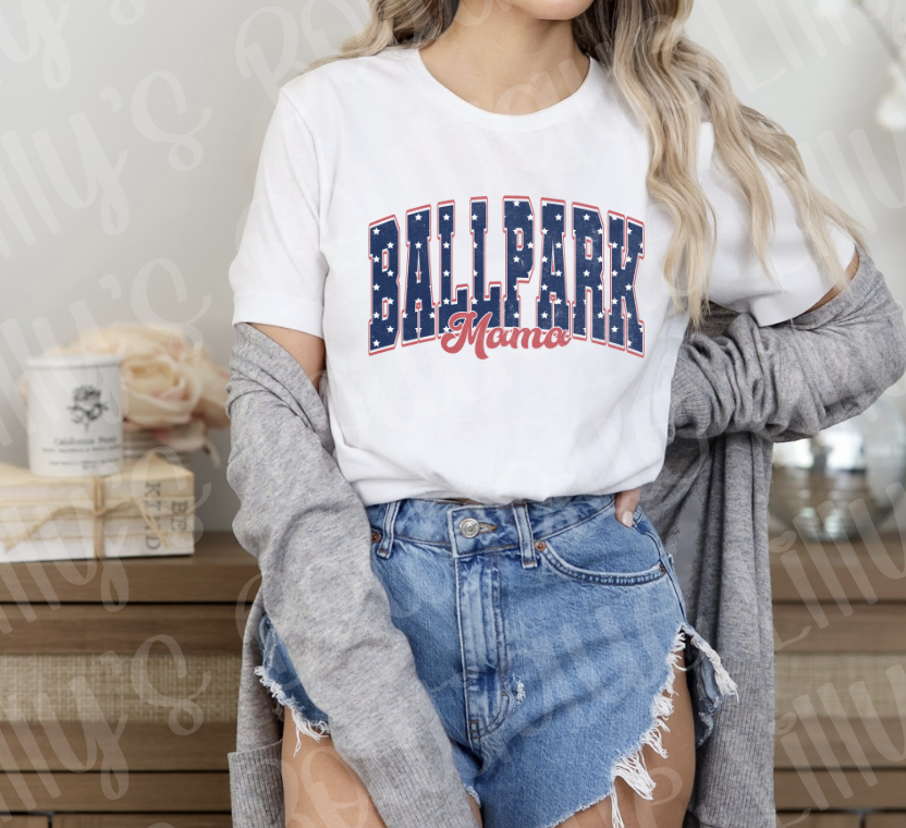 Ballpark mama tee