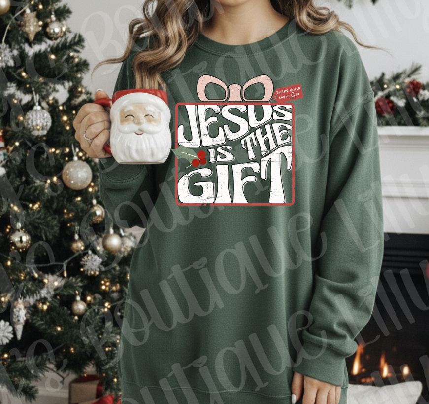 Jesus is the Gift (forest Green)