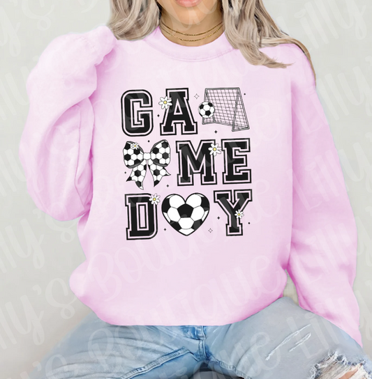 Soccer Collage Game Day (light pink)