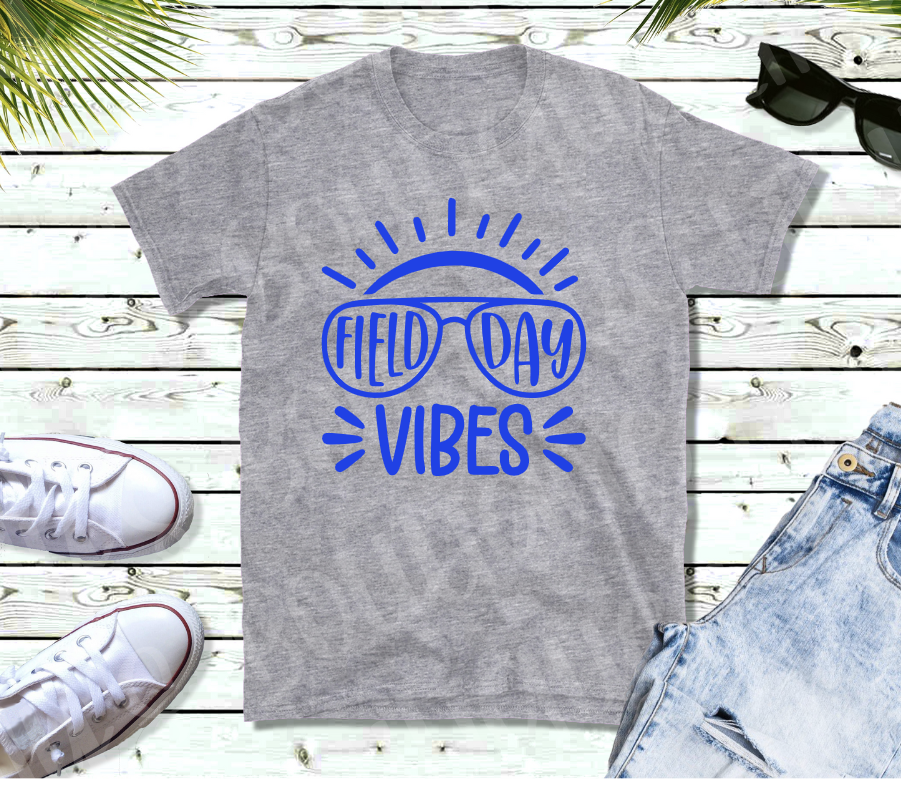 Field Day Vibes Blue Design tee