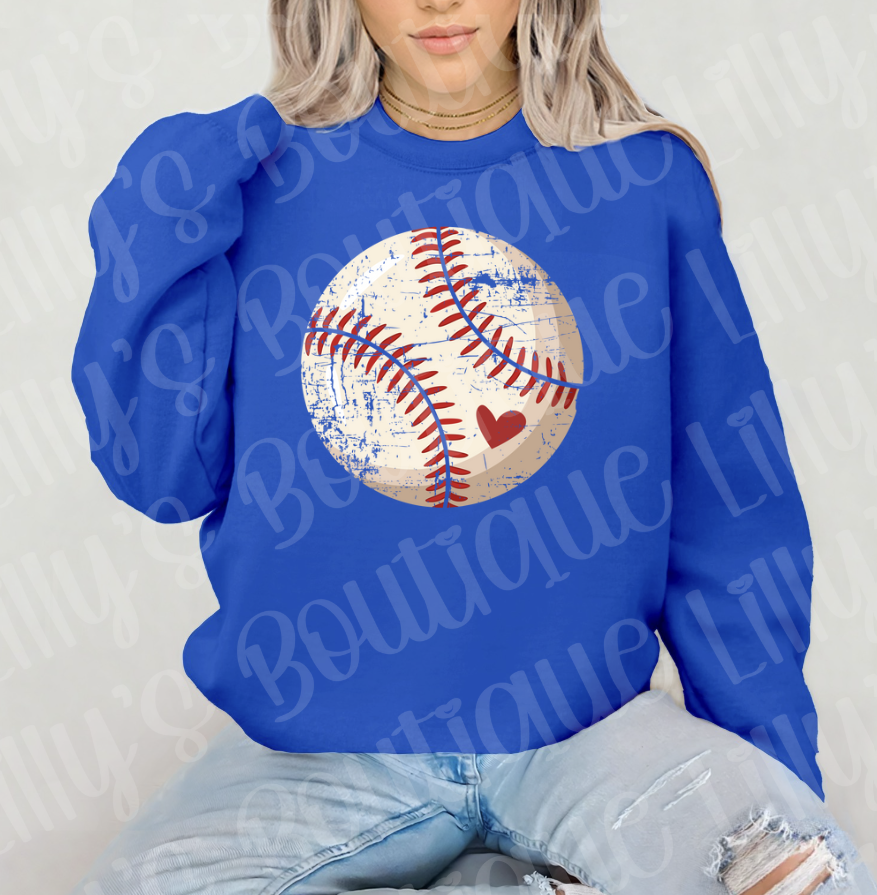 Grunge Baseball (royal blue)