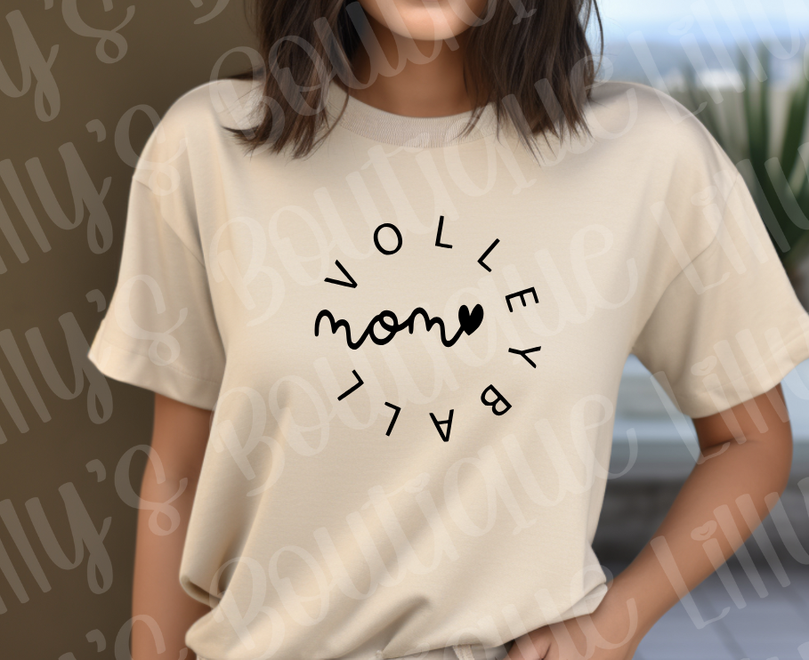 Volleyball mom tee