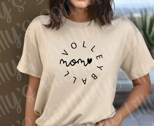 Volleyball mom tee