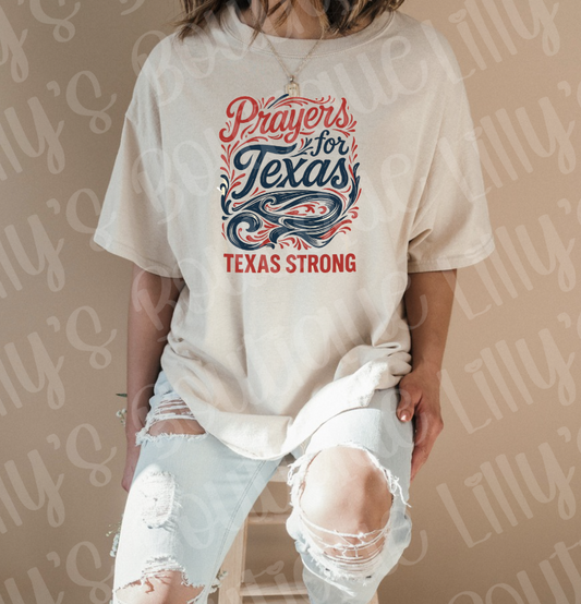 Prayers for Texas (tan)