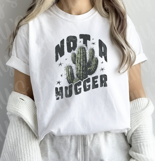 not a hugger (white)