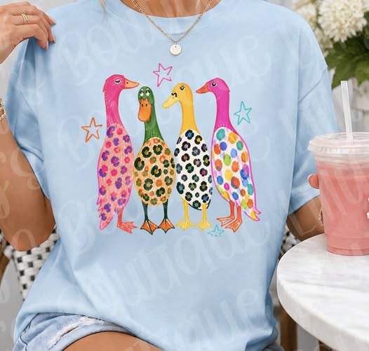 Colorful Duck Tee