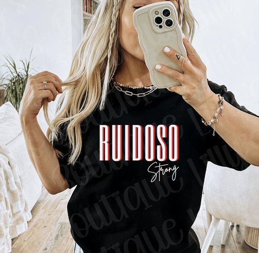 Ruidoso Strong (black tee)