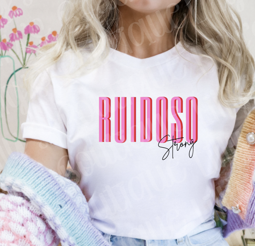 Ruidoso Strong (white tee)