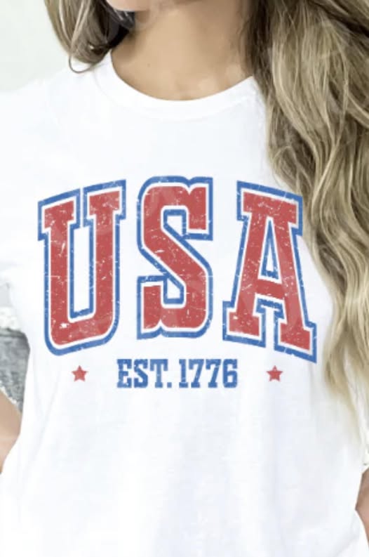 USA Est. 1776 Vintage Tee