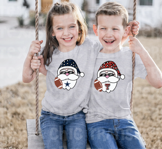 pick your team kids santa tee