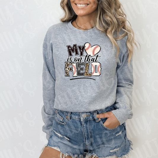 my heart baseball sweatshirt