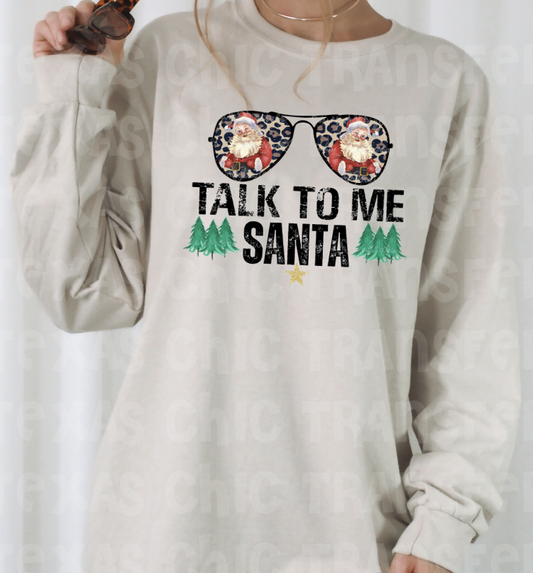 Talk to me santa Long sleeve tee