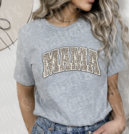 mama leopard tee