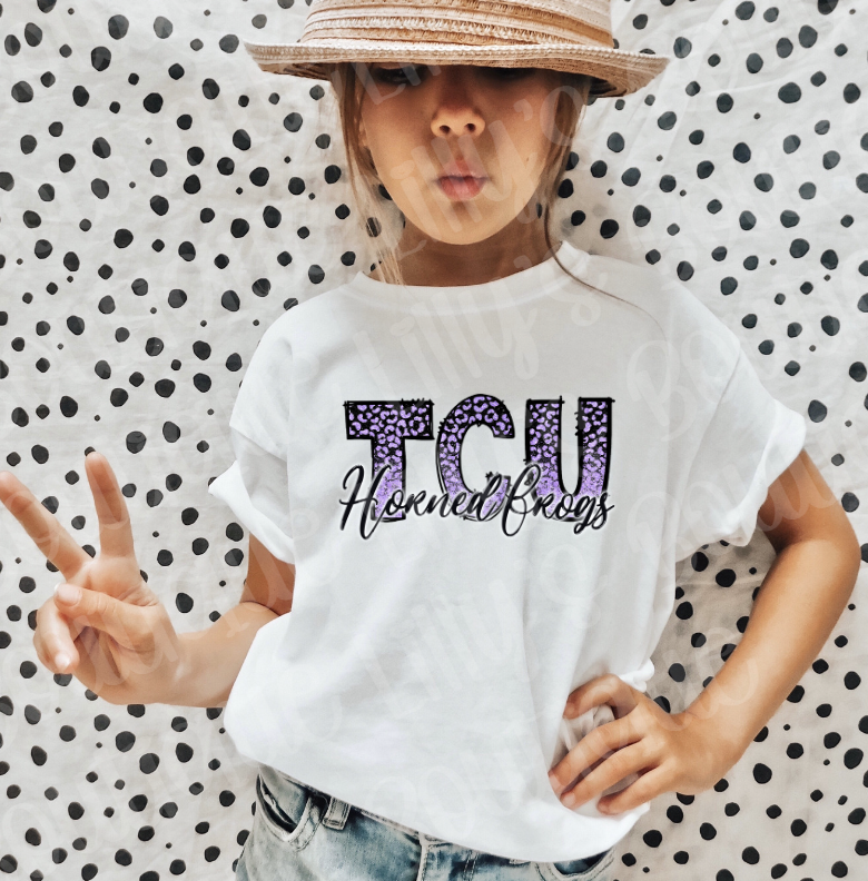 tcu kids tee