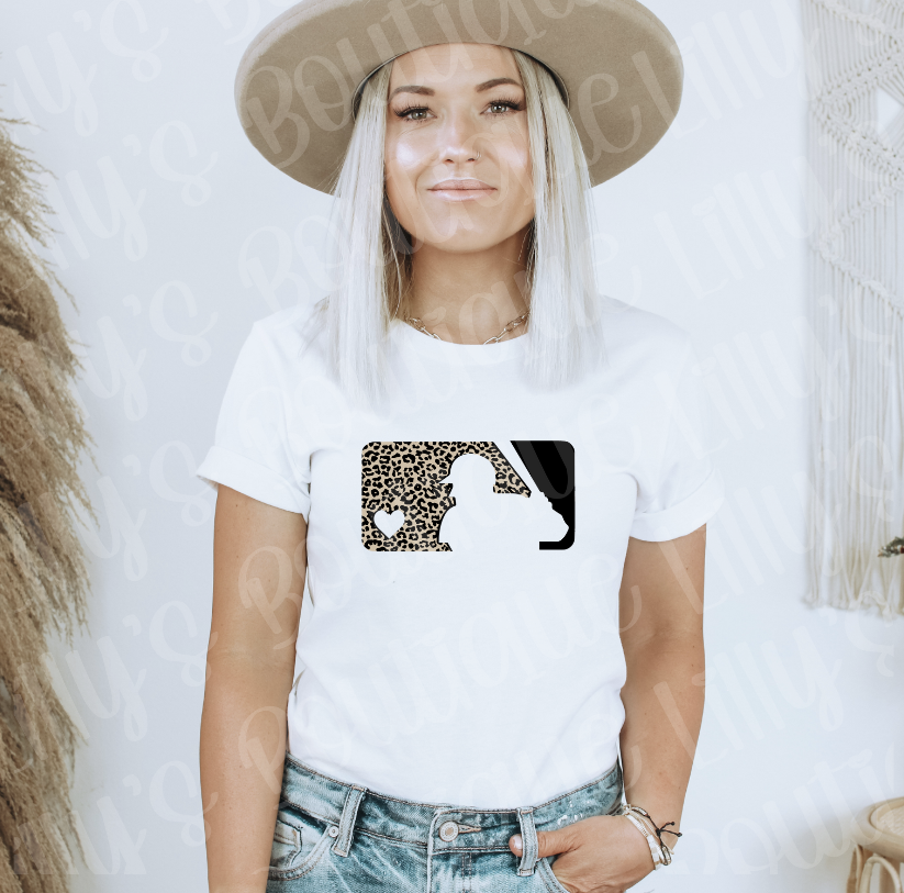 Leopard logo tee