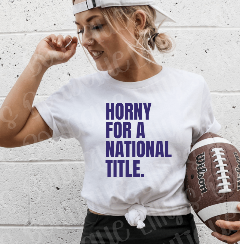 Horny for a national title tee