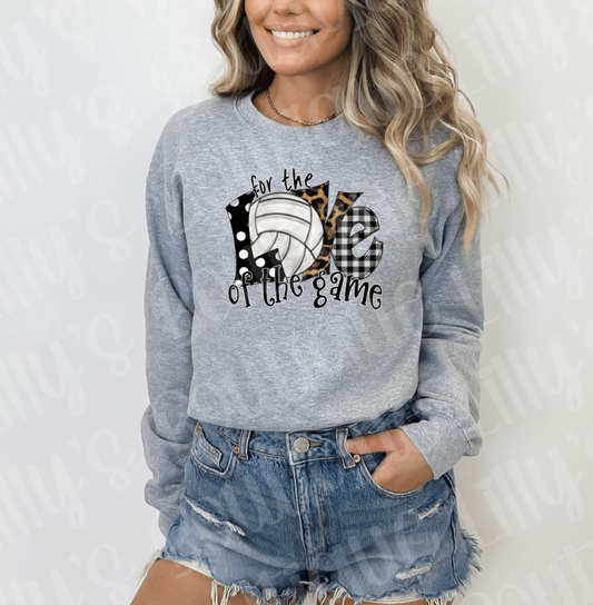 for the love volleyball sweatshirt