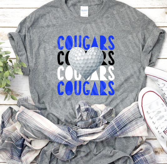 Cougars golf repeat tee