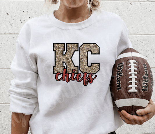 Kansas City Leopard sweatshirt