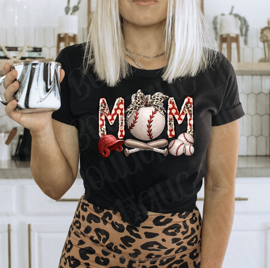 baseball mom tee