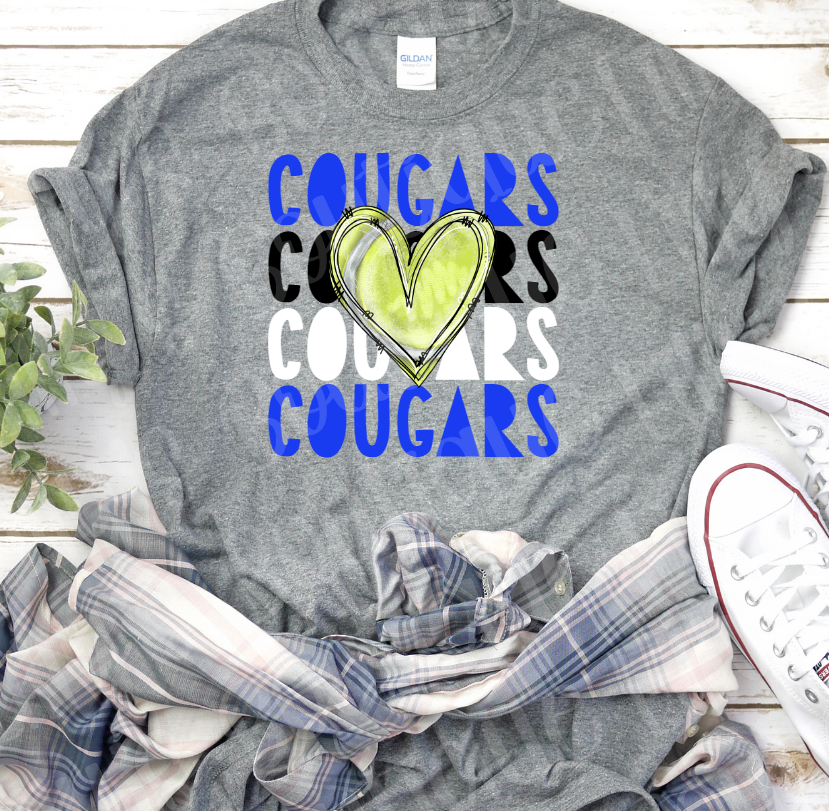 Cougars Repeat Tennis Tee