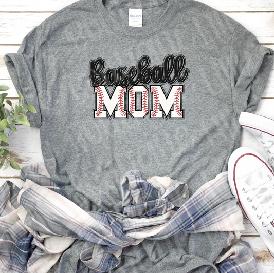 baseball mom tee