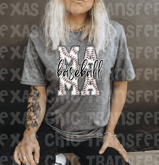 Baseball mama tee