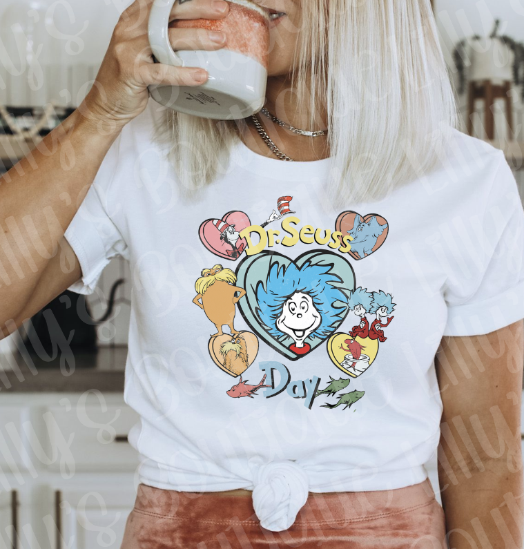 Dr Suess heart tee