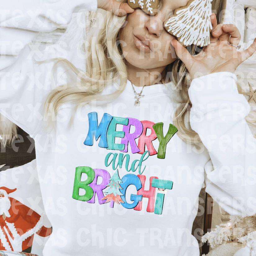 merry and bright sweatshirt