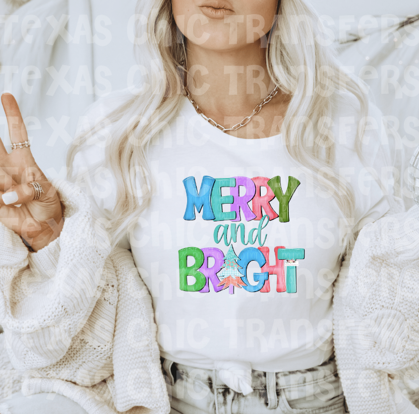 Merry and Bright tee