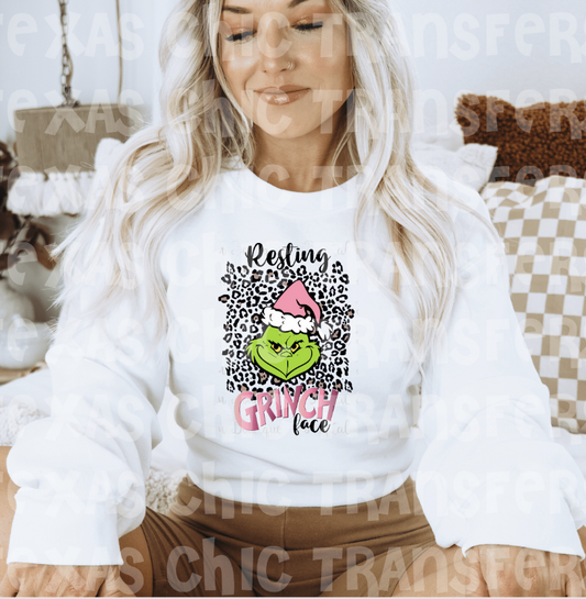 grinch leopard sweatshirt