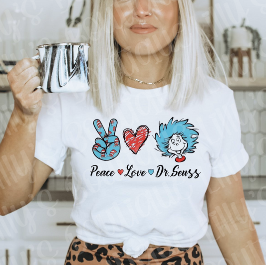peace love dr suess tee