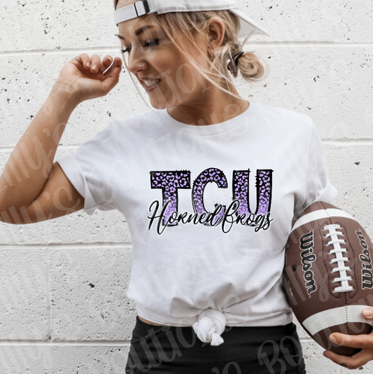 horned frogs tee