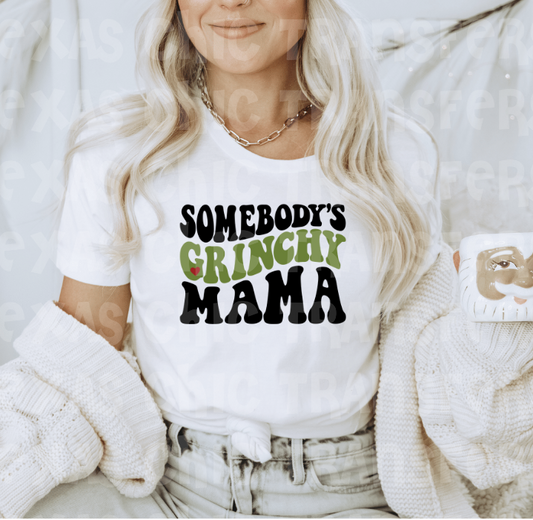 Somebody's Grinchy Mama tee