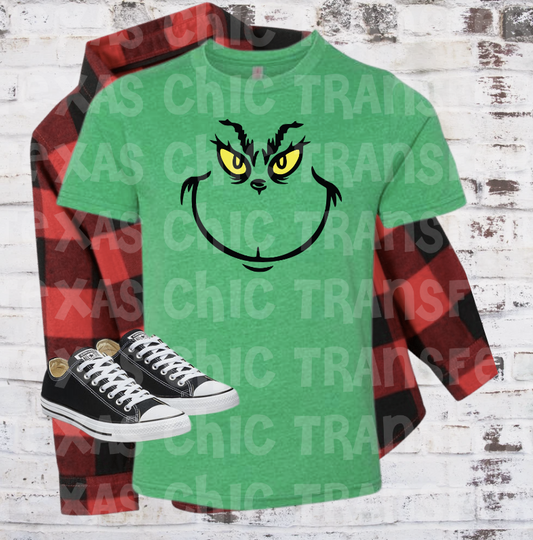 Grinch Face tee (kids)