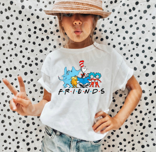 Dr suess friends youth tee