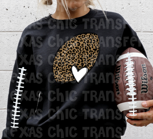 Leopard Football Sweatshirt