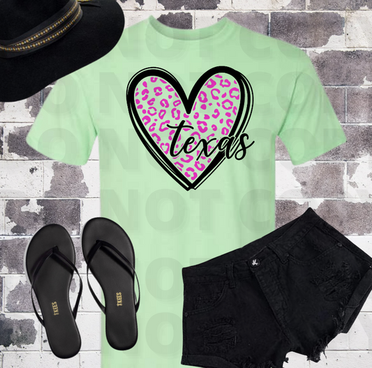 Texas Heart Leopard